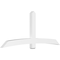 Ekena Millwork Bellingham Architectural Grade PVC Gable Bracket, 96"W x 40"H x 4"D x 6"F, 10/12 Pitch GBP096X40X0406BEL00 - alternate 1